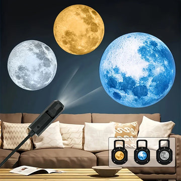 Cosmic Mini Star Projector – 3 Lens Night Lamp