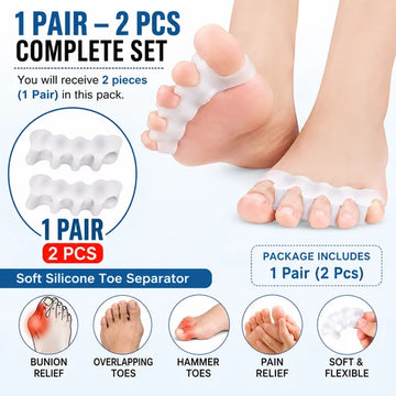 Premium Silicone Toe & Finger Alignment Corrector ( 2PCS 1 PAIR )