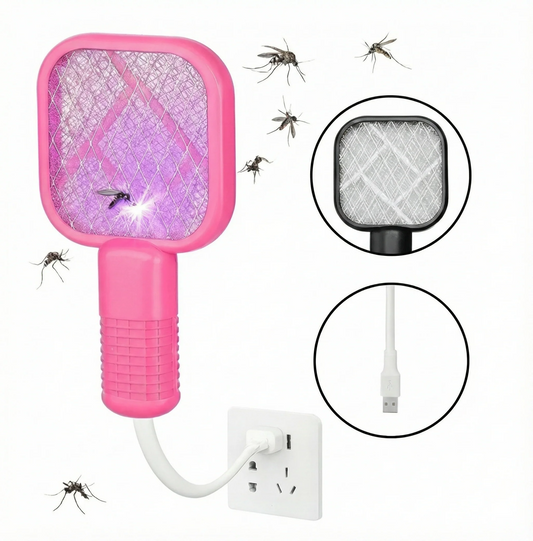 USB Electric Mosquito Killer Racket Lamp | Silent & Safe Insect Killer
